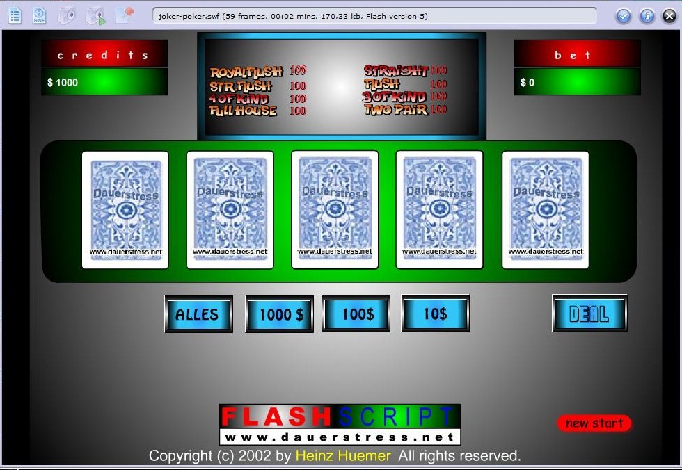 скриншот покера